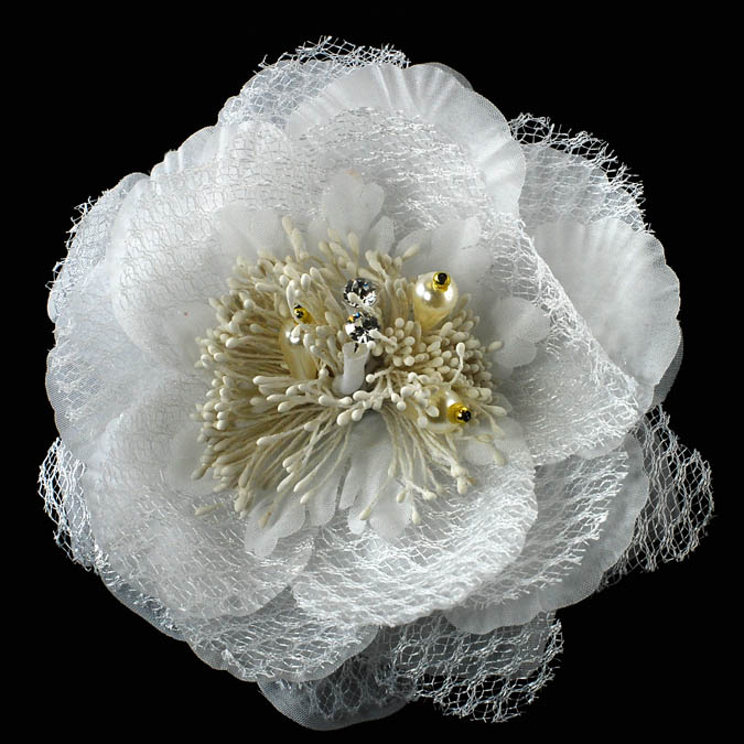 Fabric Flower Pin