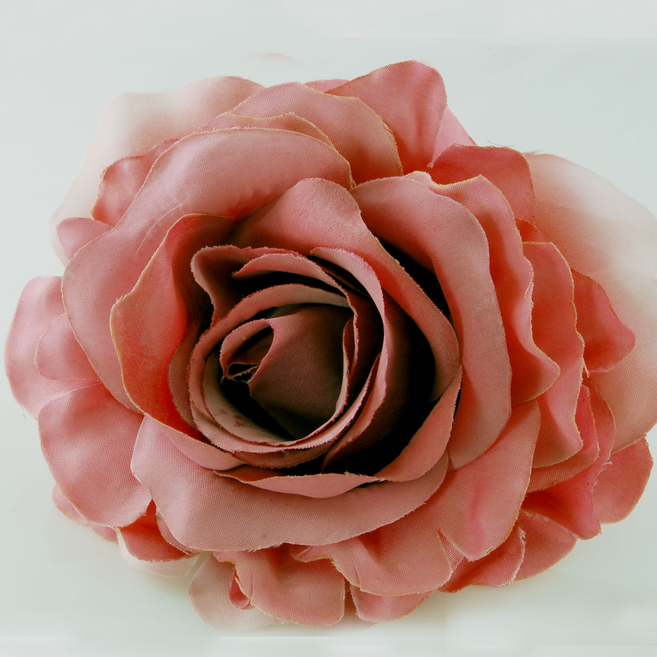 Fabric Rose Flower Pin