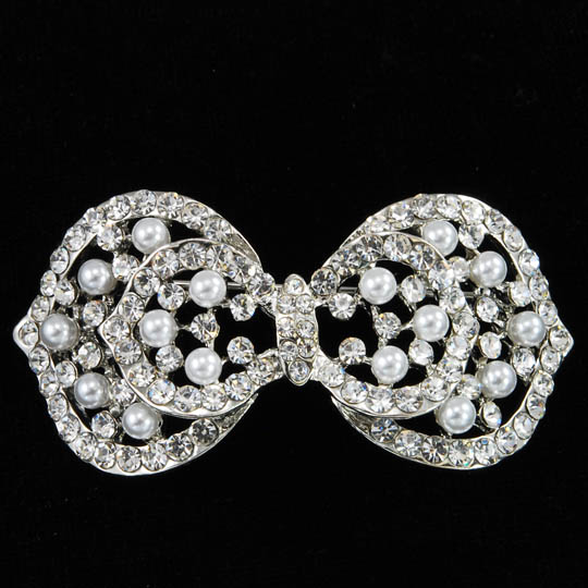 Small Diamond Bow Brooch