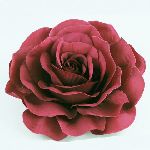 Burgundy Rose Flower Pin