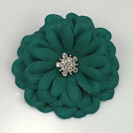 34 Colors Large Satin Flower Pin, Satin Flower Pin With