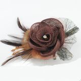 Linen Flower Pin