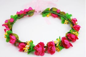 Fuchsia Flower Crown