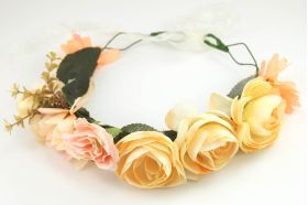 Orange flower wreath