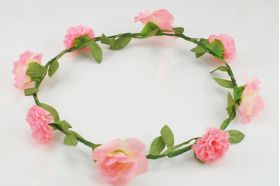 pink flower wreath