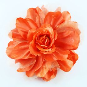 Orange fabric flower