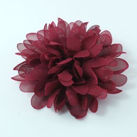 Burgundy Fabric Flower