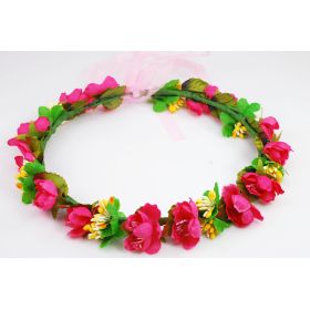 Fuchsia Flower Crown