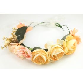 Orange flower wreath