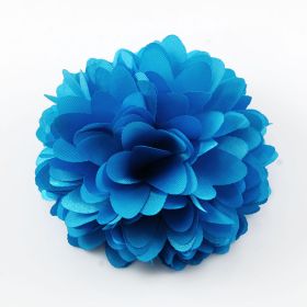 Aqua blue flower pin
