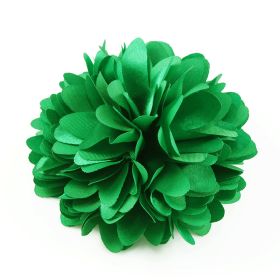 Green Satin Flower PIn