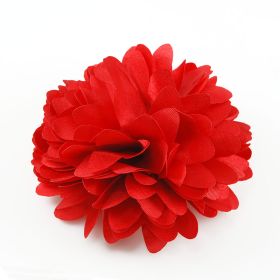 Red flower pin