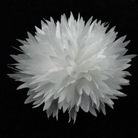White flower pin