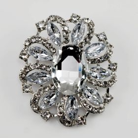 Large Rhinestone Brooch