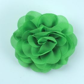 Green Chiffon Flower