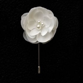 White Lapel Pin