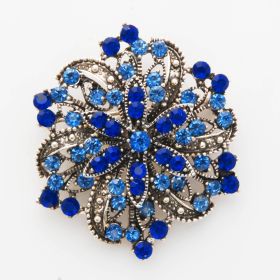 Navy Blue Brooch