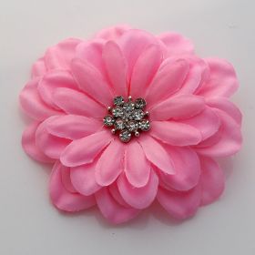 Pink Satin Flower pin