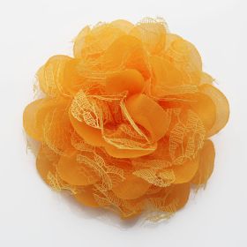 Yellow lace flower pin