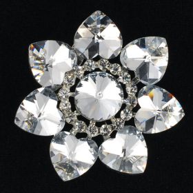 Chunky Crystal brooch