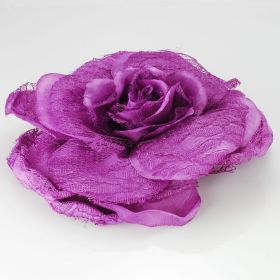 Fabric flowr brooch