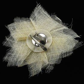 Fabric Flower Brooch