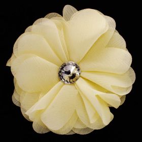 Artificial flower pin brooch