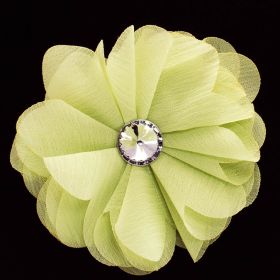 Artificial flower pin brooch