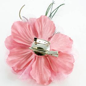 Feather flower pin