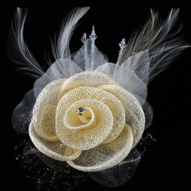 Fabric Flower Brooch