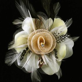 Artificial flower pin brooches