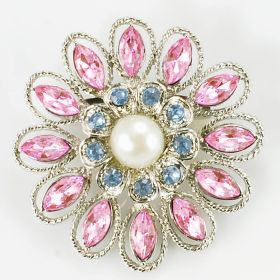 Floral brooches
