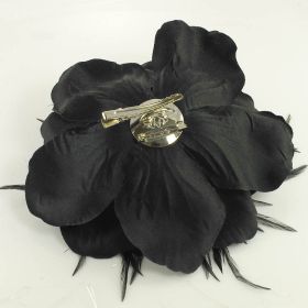 feather flower pin
