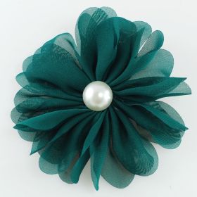 Fabric flower pin