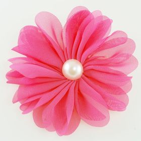 Fabric flower pin