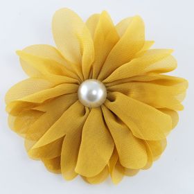 Fabric flower pin