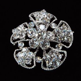 Small Floral Wedding Brooch