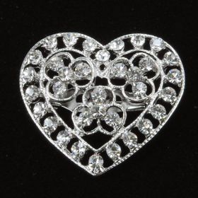 Heart Wedding Brooch