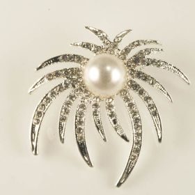 Rhinestone brooch