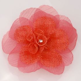 Artificial flower pin brooches