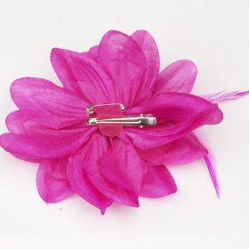 feather flower pin