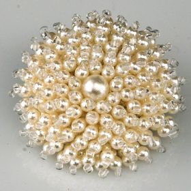 Beaded brooch