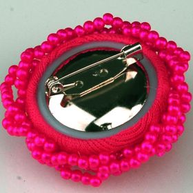 Beaded brooch