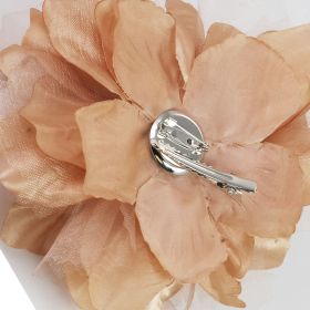 Champagne fabric flower