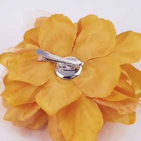 Champagne fabric flower