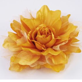 Champagne fabric flower