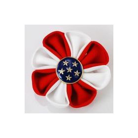 Patriotic flower pin