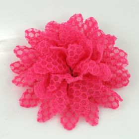 Red Lace Flower Pin