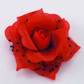 Polka Dot Flower Pin