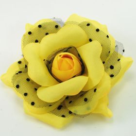 Polka Dot Flower Pin